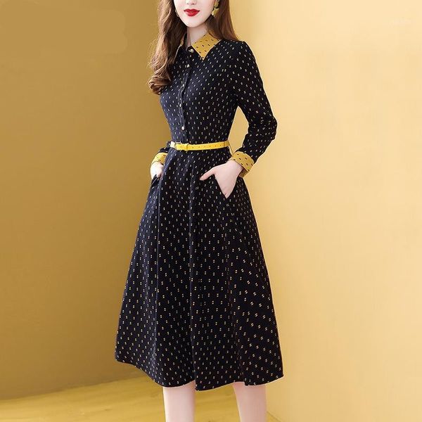 spring women dress france retro runway designer long sleeve plaid print shirt ladies office work casual dresses, Black;gray
spring women dress france retro runway designer long sleeve plaid print shirt ladies office work casual dresses, Black;gray
