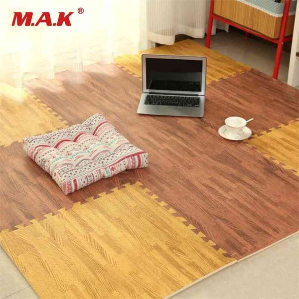in stock 6pcs/set eva foam baby play mat wood grain playmat interlocking exercise gym floor waterproof rug crawling mat 210402 
in stock 6pcs/set eva foam baby play mat wood grain playmat interlocking exercise gym floor waterproof rug crawling mat 210402
