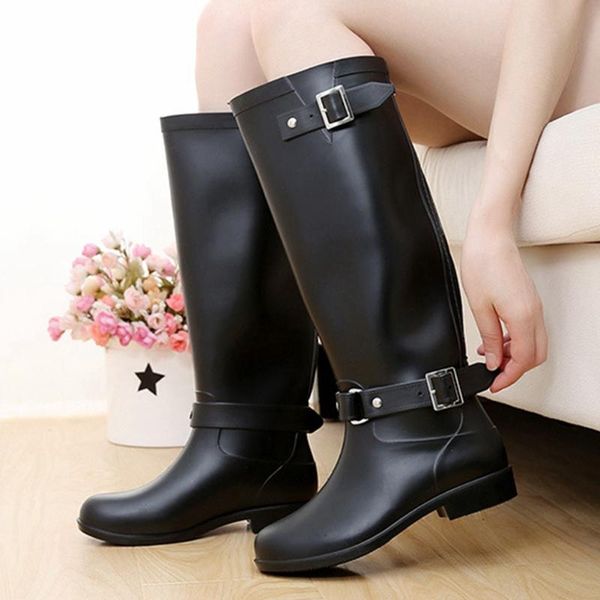 boots gigifox fashion cosily just walking in the rain cool trendy waterproof shoes women knee high riding boot, Black
boots gigifox fashion cosily just walking in the rain cool trendy waterproof shoes women knee high riding boot, Black
