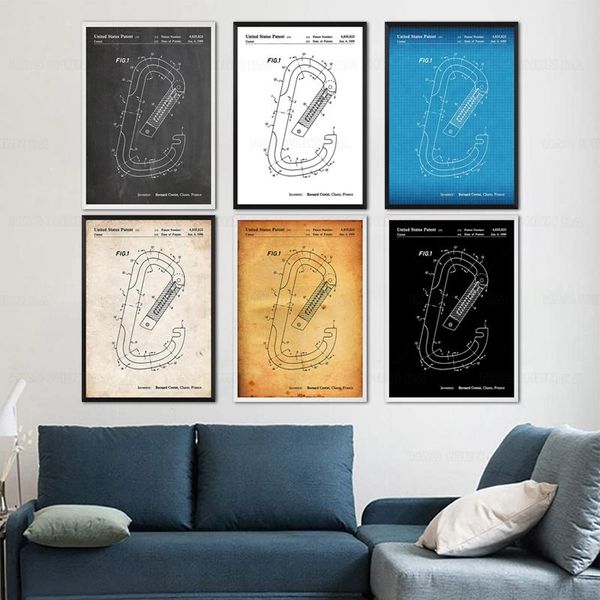 paintings vintage rock climbing carabiner 1989 patent blueprint poster canvas painting print wall décor living home art
paintings vintage rock climbing carabiner 1989 patent blueprint poster canvas painting print wall décor living home art