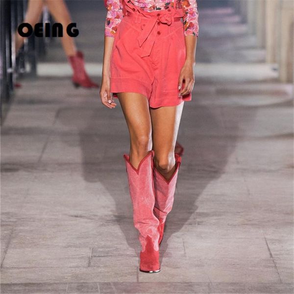 boots fashion spike heels pleated for woman pointed toe women knee high 2021 winter runway shoes large size 35-46, Black
boots fashion spike heels pleated for woman pointed toe women knee high 2021 winter runway shoes large size 35-46, Black