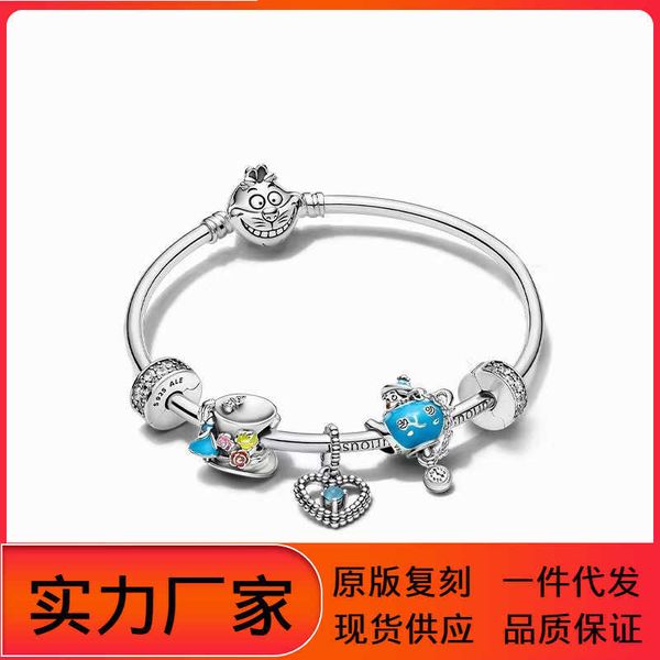pan family s925 silver beads new alice in wonderland bracelet set zt1245 bracelet gift for girlfriend, Golden;silver
pan family s925 silver beads new alice in wonderland bracelet set zt1245 bracelet gift for girlfriend, Golden;silver