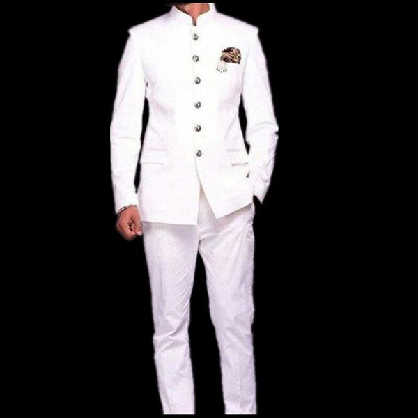 style wedding men suits costume homme marriage prom terno masculino slim fit groom stand collar blazer (jacket+pant) men's & blazers, White;black
style wedding men suits costume homme marriage prom terno masculino slim fit groom stand collar blazer (jacket+pant) men's & blazers, White;black