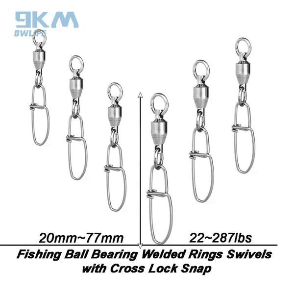 fishing ball bearing swivels welded rings with cross lock snap stainless steel use for saltwater and freshwater #0~#8 hooks
fishing ball bearing swivels welded rings with cross lock snap stainless steel use for saltwater and freshwater #0~#8 hooks