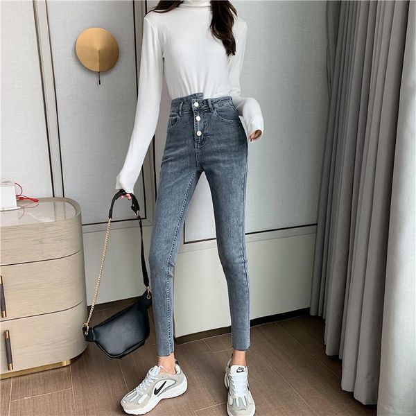 women's jeans 2 colors s-xl korean style slim irregular pencil for women skinny high waist woman denim pants womens (z8073), Blue
women's jeans 2 colors s-xl korean style slim irregular pencil for women skinny high waist woman denim pants womens (z8073), Blue