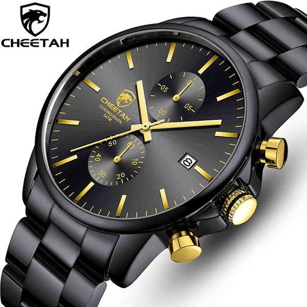 cheetah men watches brand stainless steel black gold quartz watch men fashion chronograph male sport clock relogio masculino 210517, Slivery;brown
cheetah men watches brand stainless steel black gold quartz watch men fashion chronograph male sport clock relogio masculino 210517, Slivery;brown