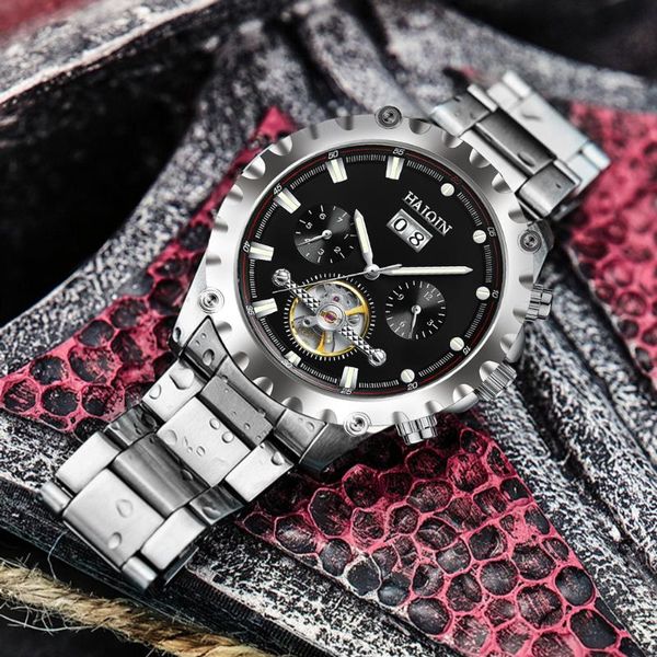 wristwatches haiqin watch mens automatic watches for men mechanical waterproof tourbillon reloj hombres, Slivery;brown
wristwatches haiqin watch mens automatic watches for men mechanical waterproof tourbillon reloj hombres, Slivery;brown