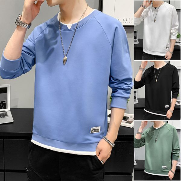 sweater spring and autumn new korean version trend loose fashion ins men's casual long sve t-shirt men's wear, White;black
sweater spring and autumn new korean version trend loose fashion ins men's casual long sve t-shirt men's wear, White;black