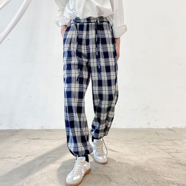 men's pants korean plaid fashion retro casual men streetwear loose hip-hop straight wide-leg mens trousers m-2xl, Black
men's pants korean plaid fashion retro casual men streetwear loose hip-hop straight wide-leg mens trousers m-2xl, Black