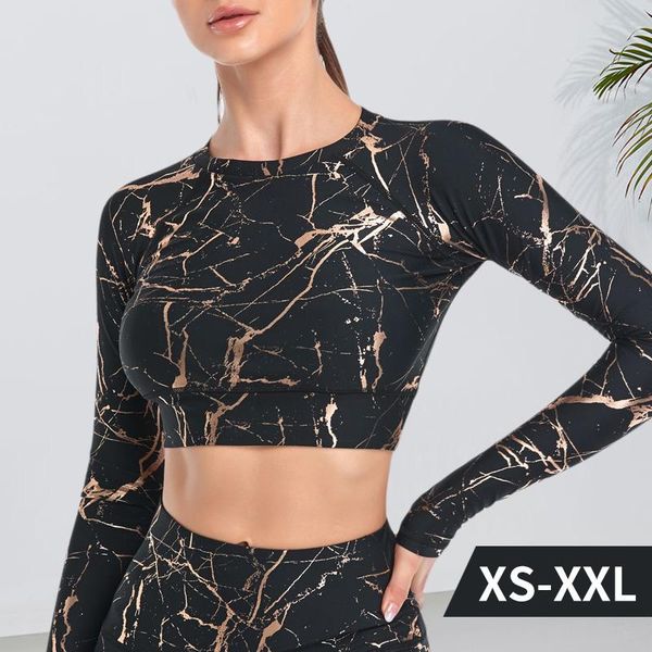 yoga outfit bkrive women long sleeve running shirts exposed navel t-shirts printed sports fitness gym crop sport wear
yoga outfit bkrive women long sleeve running shirts exposed navel t-shirts printed sports fitness gym crop sport wear