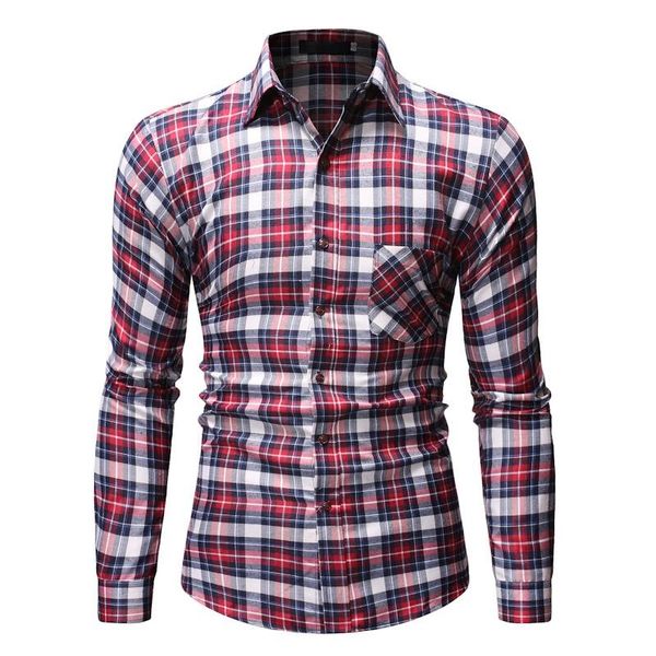 men's casual shirts autumn and winter thickening fashion contrast color plaid slim long-sleeved shirt european american style, White;black
men's casual shirts autumn and winter thickening fashion contrast color plaid slim long-sleeved shirt european american style, White;black