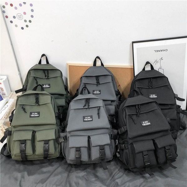 backpack fashion waterproof nylon women men lapcollege student backbag large capacity travel bagpack mochila 2021
backpack fashion waterproof nylon women men lapcollege student backbag large capacity travel bagpack mochila 2021