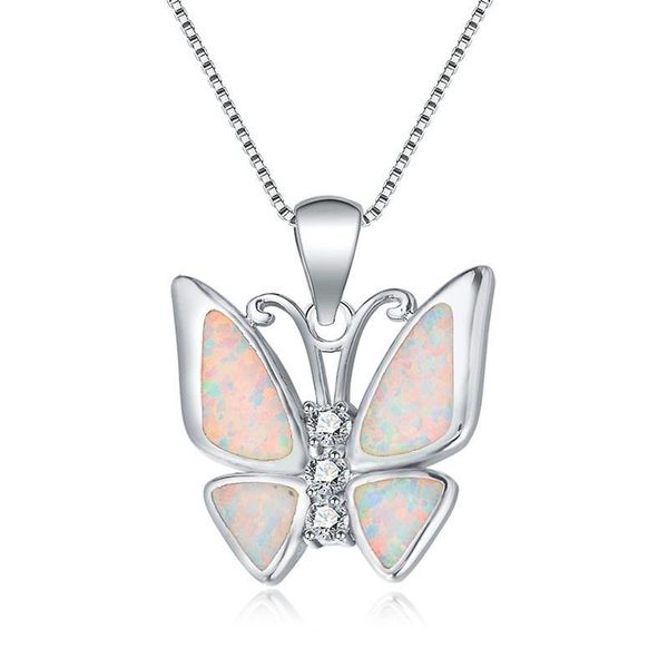 pendant necklaces fashion clavicle chain jewelry opal butterfly necklace valentine party gift wholesale, Silver
pendant necklaces fashion clavicle chain jewelry opal butterfly necklace valentine party gift wholesale, Silver