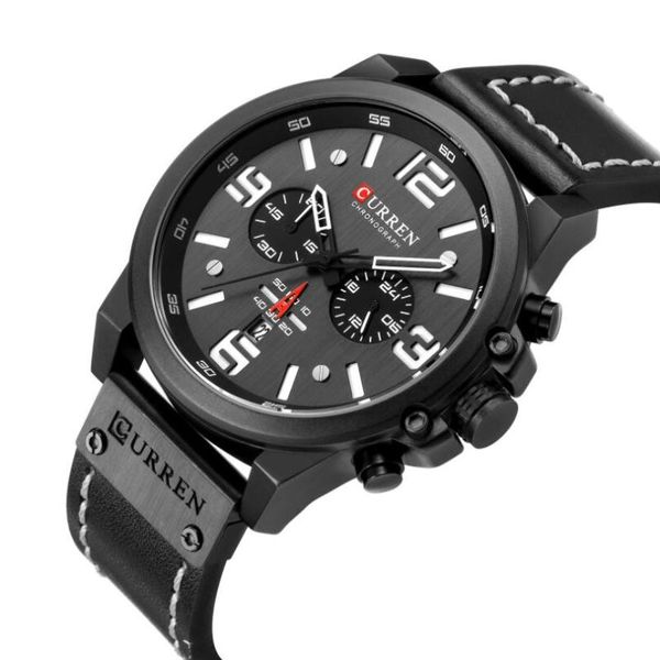 wristwatches fashion classic black white chronograph watch men curren men's watches casual quartz wristwatch male clock reloj hombre, Slivery;brown
wristwatches fashion classic black white chronograph watch men curren men's watches casual quartz wristwatch male clock reloj hombre, Slivery;brown
