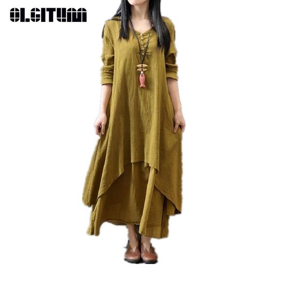 casual dresses 2021 fashion women cotton dress loose light thin spring summer linen long maxi beach plus size vestidos dr382, Black;gray
casual dresses 2021 fashion women cotton dress loose light thin spring summer linen long maxi beach plus size vestidos dr382, Black;gray