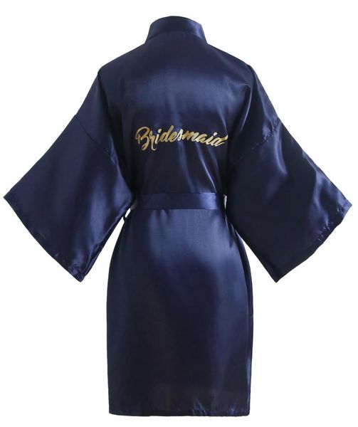 women's sleepwear navy satin kimono robe for bridesmaid of the groom wedding party short robes with gold glitter 8 color, Black;red
women's sleepwear navy satin kimono robe for bridesmaid of the groom wedding party short robes with gold glitter 8 color, Black;red