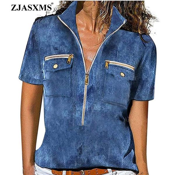 women's blouses & shirts vintage pattern print women zipper stand collar spring shirt summer short sleeve patchwork pullover mujer, White
women's blouses & shirts vintage pattern print women zipper stand collar spring shirt summer short sleeve patchwork pullover mujer, White