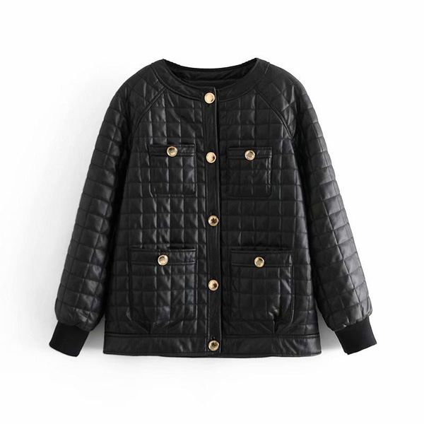 women's jackets fashion ladies oversized pu outerwear vintage woman black loose plaid o-neck leather jacket spring-autumn girls cool co, Black;brown
women's jackets fashion ladies oversized pu outerwear vintage woman black loose plaid o-neck leather jacket spring-autumn girls cool co, Black;brown