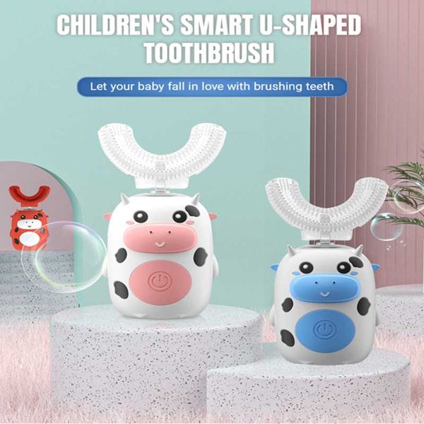 children's ultrasonic electric toothbrush 360 nanometer silicone u-shaped automatic is suitable for 2-12 y smart 
children's ultrasonic electric toothbrush 360 nanometer silicone u-shaped automatic is suitable for 2-12 y smart