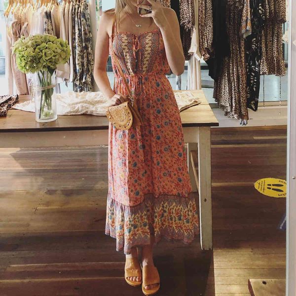 casual dresses sleeveless summer women clothes elegant long floral print boho maxi beach strap kqlb, Black;gray
casual dresses sleeveless summer women clothes elegant long floral print boho maxi beach strap kqlb, Black;gray