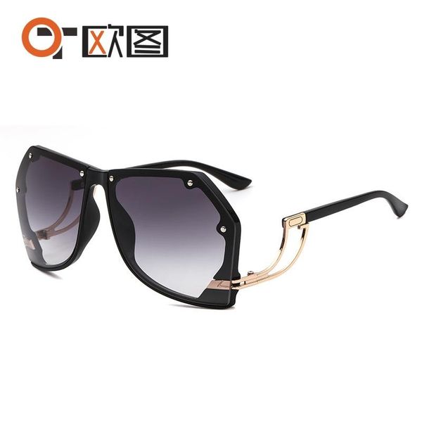 fashion sunglasses frames ocean conjoined glasses personality men and women big frame 2763, Black
fashion sunglasses frames ocean conjoined glasses personality men and women big frame 2763, Black