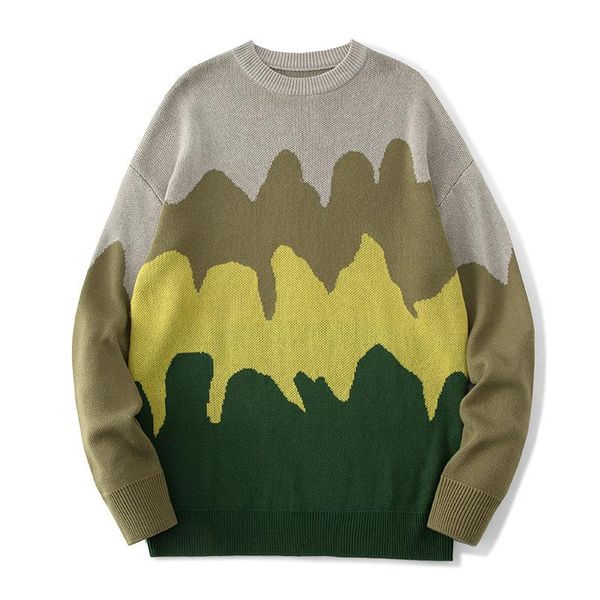 men's sweaters sweater autumn and winter korean version of the trendy ins hong kong style color matching round neck pullover, White;black
men's sweaters sweater autumn and winter korean version of the trendy ins hong kong style color matching round neck pullover, White;black