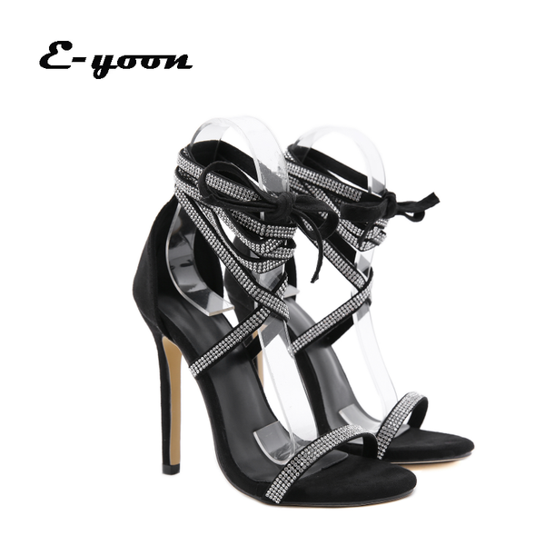 dress shoes summer fashion open-toed roman cross strap buckle rhinestone winding sandals female temperament fairy style, Black
dress shoes summer fashion open-toed roman cross strap buckle rhinestone winding sandals female temperament fairy style, Black