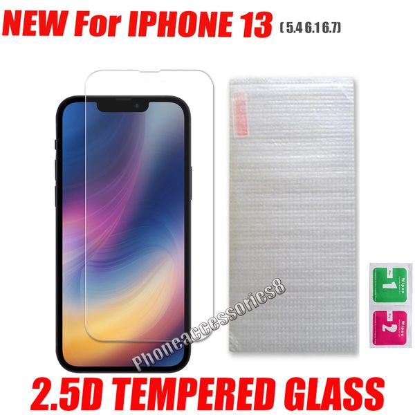 wholesale 2.5d tempered glass phone screen protector for iphone 13 12 11 pro max xs x xr 7 8 plus samsung a12 a22 a32 a42 a52 a72 a92 5g 4g