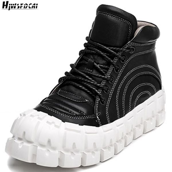 boots hjwsfdcai platform women casual sneakers genuine leather lace-up ladies ankle round toe comfortable breathable mujer, Black
boots hjwsfdcai platform women casual sneakers genuine leather lace-up ladies ankle round toe comfortable breathable mujer, Black