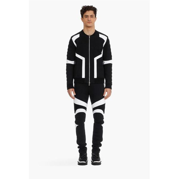 men's tracksuits 2021 fall winter sports suit cotton black and white stitching slim locomotive style bomber jacket male coat sweatpants, Gray
men's tracksuits 2021 fall winter sports suit cotton black and white stitching slim locomotive style bomber jacket male coat sweatpants, Gray