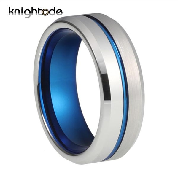 wedding rings 8mm blue color tungsten carbide center groove men women engagement jewelry silvery brushed/polished comfort fit, Slivery;golden
wedding rings 8mm blue color tungsten carbide center groove men women engagement jewelry silvery brushed/polished comfort fit, Slivery;golden