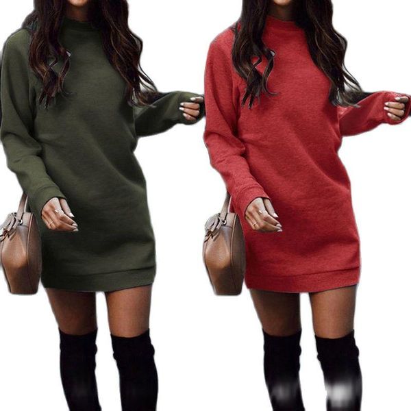 casual dresses 2021 autumn and winter dress ladies o-neck long-sleeved bag hip mini skirt thick sweater one-step women's clothing, Black;gray
casual dresses 2021 autumn and winter dress ladies o-neck long-sleeved bag hip mini skirt thick sweater one-step women's clothing, Black;gray