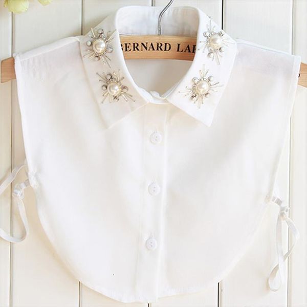crystal necklace vest pearls embroidery womens shirts accessories vintage chiffon spear ladies fashion pajamas shirt collar, White
crystal necklace vest pearls embroidery womens shirts accessories vintage chiffon spear ladies fashion pajamas shirt collar, White