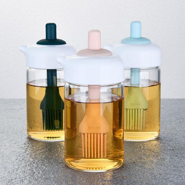 storage bottles & jars oil bottle with silicone brush for cooking bbq kitchen 2-in-1 dispenser 230ml spice jar
storage bottles & jars oil bottle with silicone brush for cooking bbq kitchen 2-in-1 dispenser 230ml spice jar