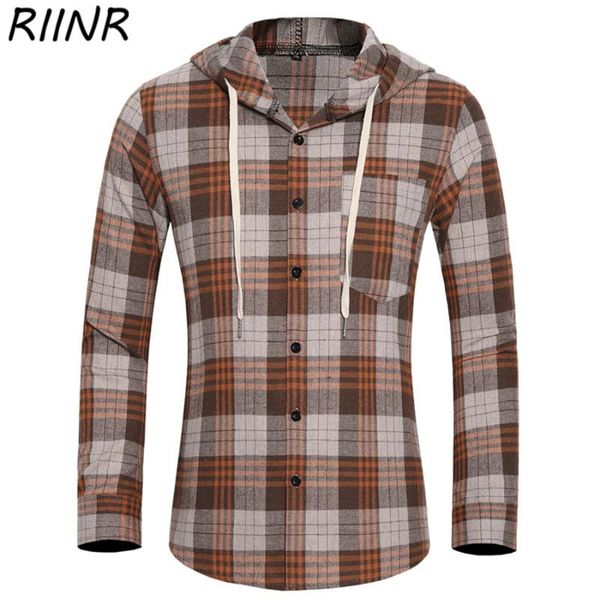 riinr autumn and winter men's youth plaid casual trend hooded long-sleeved shirt single-breasted two-color large size shirts, White;black
riinr autumn and winter men's youth plaid casual trend hooded long-sleeved shirt single-breasted two-color large size shirts, White;black