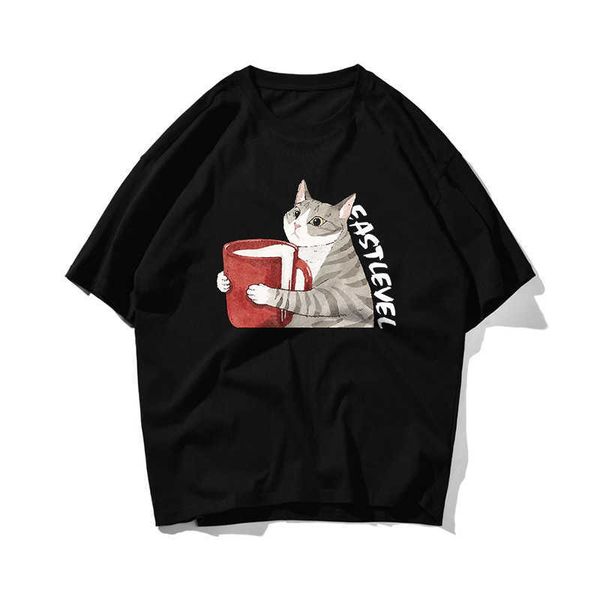 vintage oversize t shirt men streetwear harajuku color hand painted cat tshirt short sleeve cotton loose t-shirt couple 210603, White;black
vintage oversize t shirt men streetwear harajuku color hand painted cat tshirt short sleeve cotton loose t-shirt couple 210603, White;black