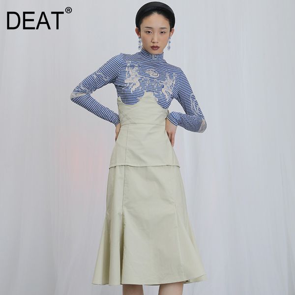women temperament split joint spaghetti strap dress sleeveless slim high waist straps spring summer 1x88007 210421, Black;gray
women temperament split joint spaghetti strap dress sleeveless slim high waist straps spring summer 1x88007 210421, Black;gray