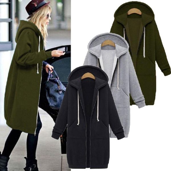 women's hoodies & sweatshirts women hoodie zipper long coat sweatshirt plus size 5xl hooded jacket 2021 autumn winter ladies, Black
women's hoodies & sweatshirts women hoodie zipper long coat sweatshirt plus size 5xl hooded jacket 2021 autumn winter ladies, Black