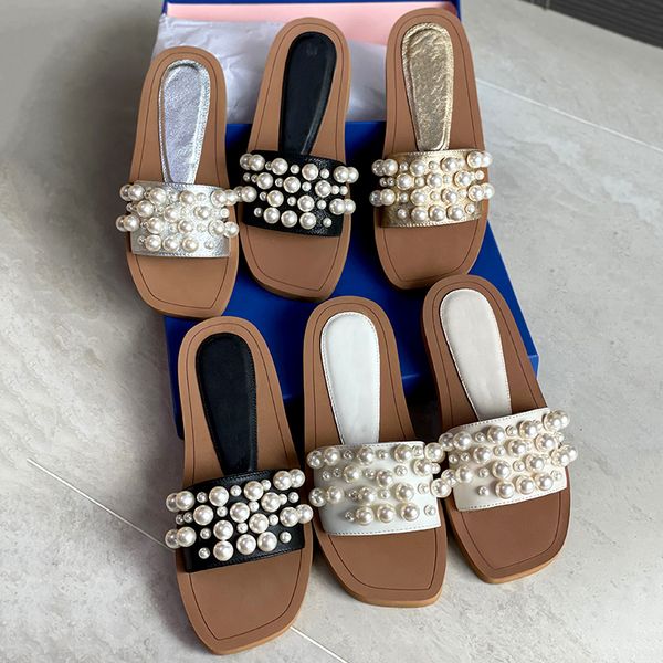 women goldie slide designer mules sandals pearls sliders stuffies lambskin black white flat slippers ladies beach rubber flip flops with box
women goldie slide designer mules sandals pearls sliders stuffies lambskin black white flat slippers ladies beach rubber flip flops with box