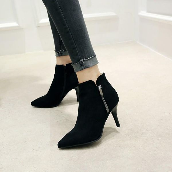 boots big size 9 10 11-15 women shoes ankle for ladies woman winter side zipper tassel pendant, Black
boots big size 9 10 11-15 women shoes ankle for ladies woman winter side zipper tassel pendant, Black