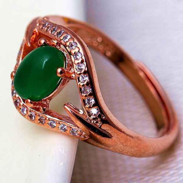 cluster rings rose gold color woman ring temperament female wild fashion inlaid green stone zircon opening hand jewelry, Golden;silver
cluster rings rose gold color woman ring temperament female wild fashion inlaid green stone zircon opening hand jewelry, Golden;silver