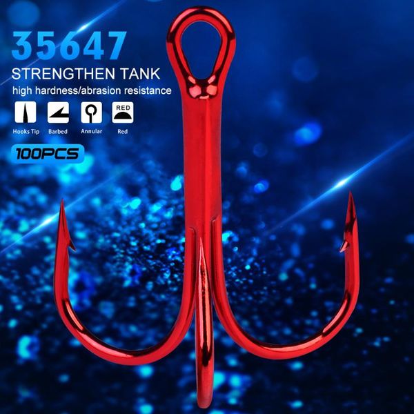 100pc/lot fishing hook treble red high carbon steel hooks 2/4/6/8/10# tackle pesca for accessories
100pc/lot fishing hook treble red high carbon steel hooks 2/4/6/8/10# tackle pesca for accessories