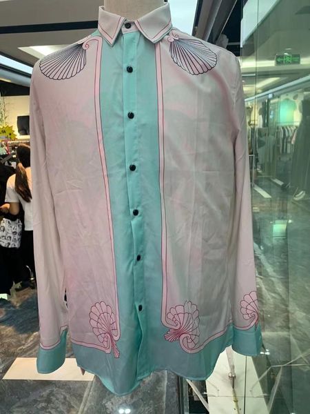 men's casual shirts w0953 fashion 2021 runway luxury european design party style clothing, White;black
men's casual shirts w0953 fashion 2021 runway luxury european design party style clothing, White;black