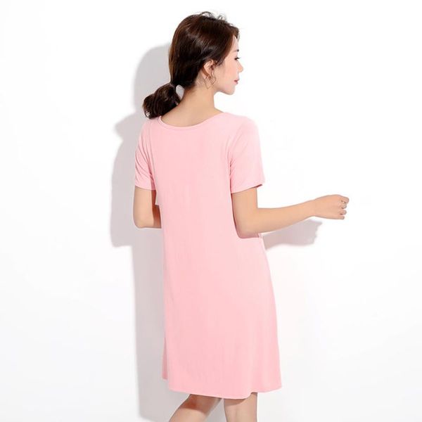 summer nightdress women nightgown solid short sleeve sleep chest pad nightwear nightie one-piece casual sleepwear women's, Black;red
summer nightdress women nightgown solid short sleeve sleep chest pad nightwear nightie one-piece casual sleepwear women's, Black;red