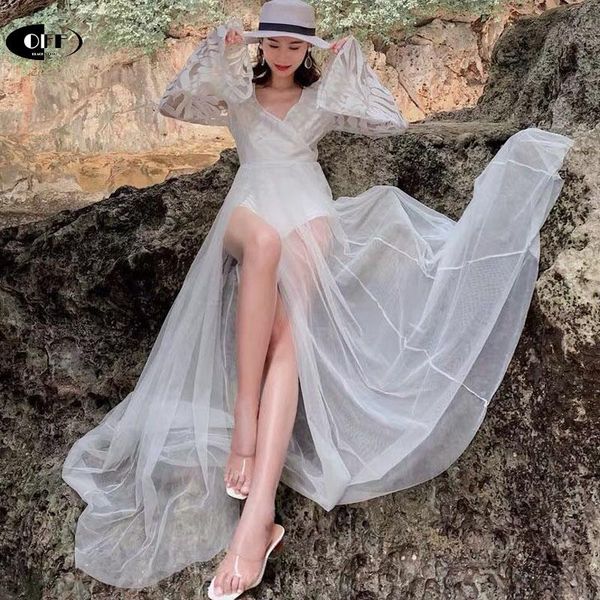 casual dresses beach vacation maxi summer women dress v-neck mesh lace long sleeve split white bikini cover up swimsuit vestidos, Black;gray
casual dresses beach vacation maxi summer women dress v-neck mesh lace long sleeve split white bikini cover up swimsuit vestidos, Black;gray