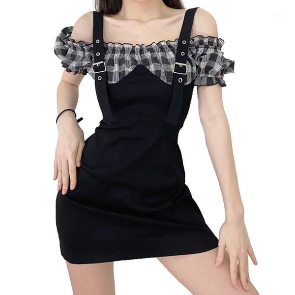 women's short sleeve splicing dress, tight contrast color skirt, square collar bodycon one-piece daily wear summer 2021 casual dresses, Black;gray
women's short sleeve splicing dress, tight contrast color skirt, square collar bodycon one-piece daily wear summer 2021 casual dresses, Black;gray