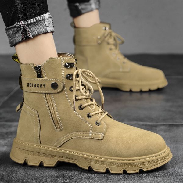 autumn and winter 2021 new martin men's korean fashion elevated work shoes casual boots men, Black
autumn and winter 2021 new martin men's korean fashion elevated work shoes casual boots men, Black