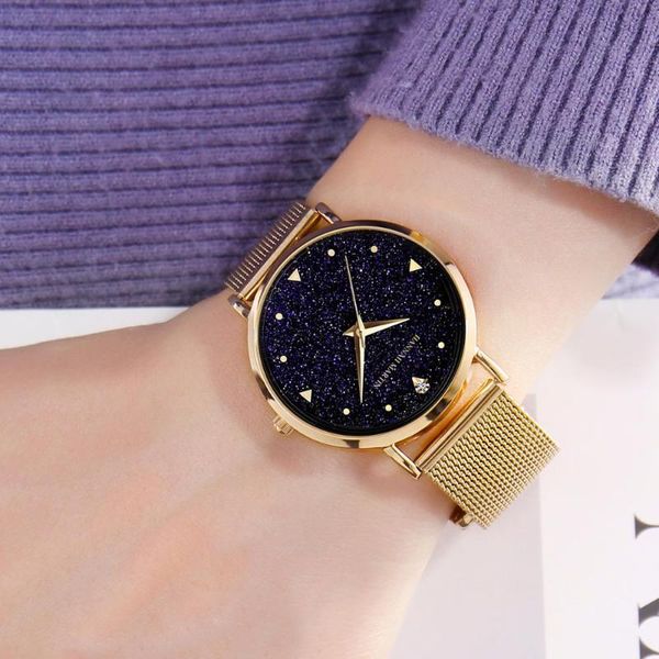 japan imported movement waterproof simple quartz watch starry sky flashing diamond trend ladies men's wristwatches, Slivery;brown
japan imported movement waterproof simple quartz watch starry sky flashing diamond trend ladies men's wristwatches, Slivery;brown