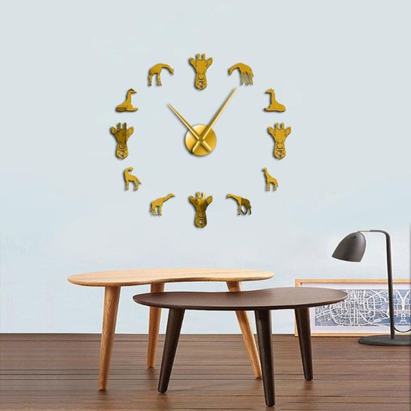 wall clocks giraffe diy mirror stickers art giant frameless clock wildlife animal home decor kind room decorative watch
wall clocks giraffe diy mirror stickers art giant frameless clock wildlife animal home decor kind room decorative watch