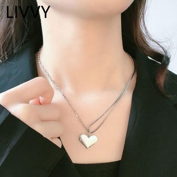 pendant necklaces livvy 925 sterling silver love heart necklace charm women party handmade fashion jewelry accessories
pendant necklaces livvy 925 sterling silver love heart necklace charm women party handmade fashion jewelry accessories